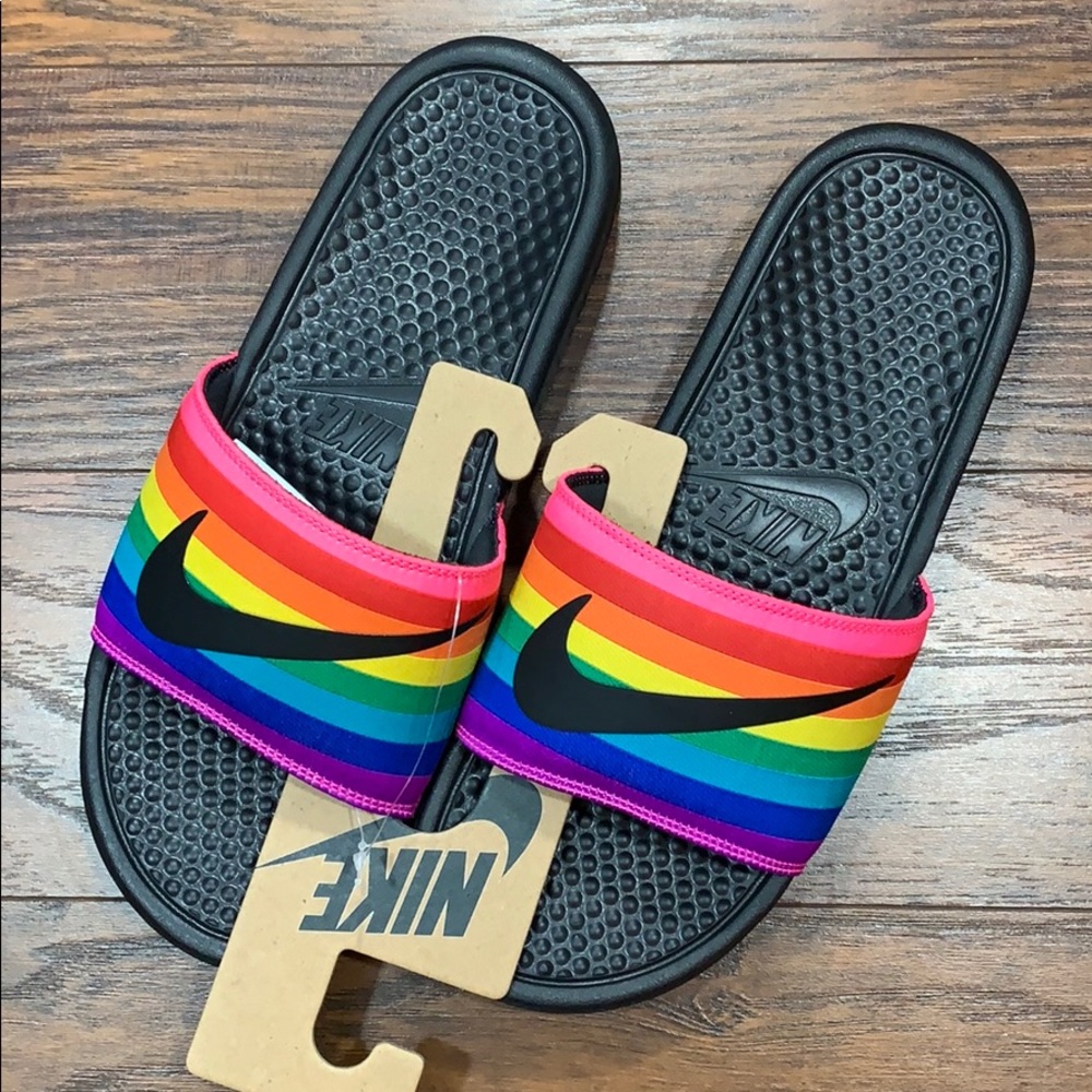 NIKE BENASSI JDI BETRUE Black/Black-Multi-… - Picture 3 of 16